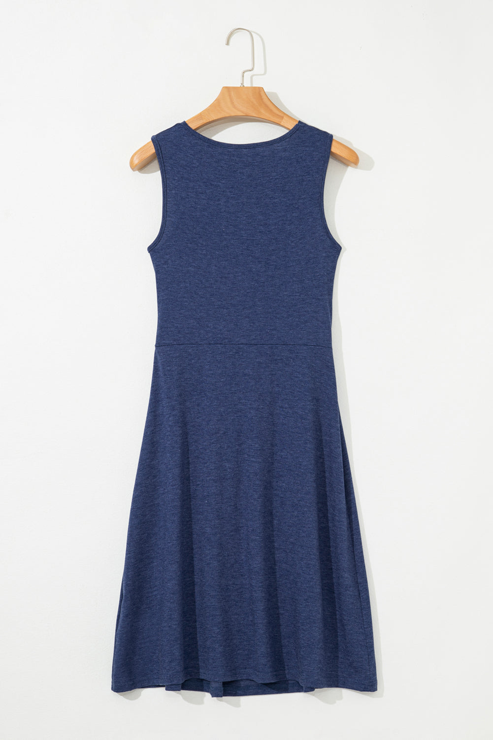Twisted High Waist Sleeveless V Neck Mini Dress