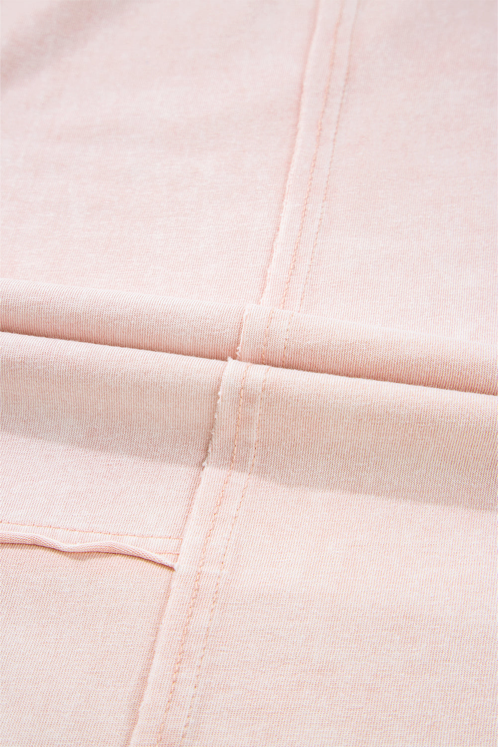 Pink Flower Patch Mineral Washed Terry Knit Cropped Wide Leg Pants