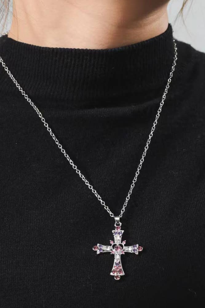 Crystal Cross Necklace