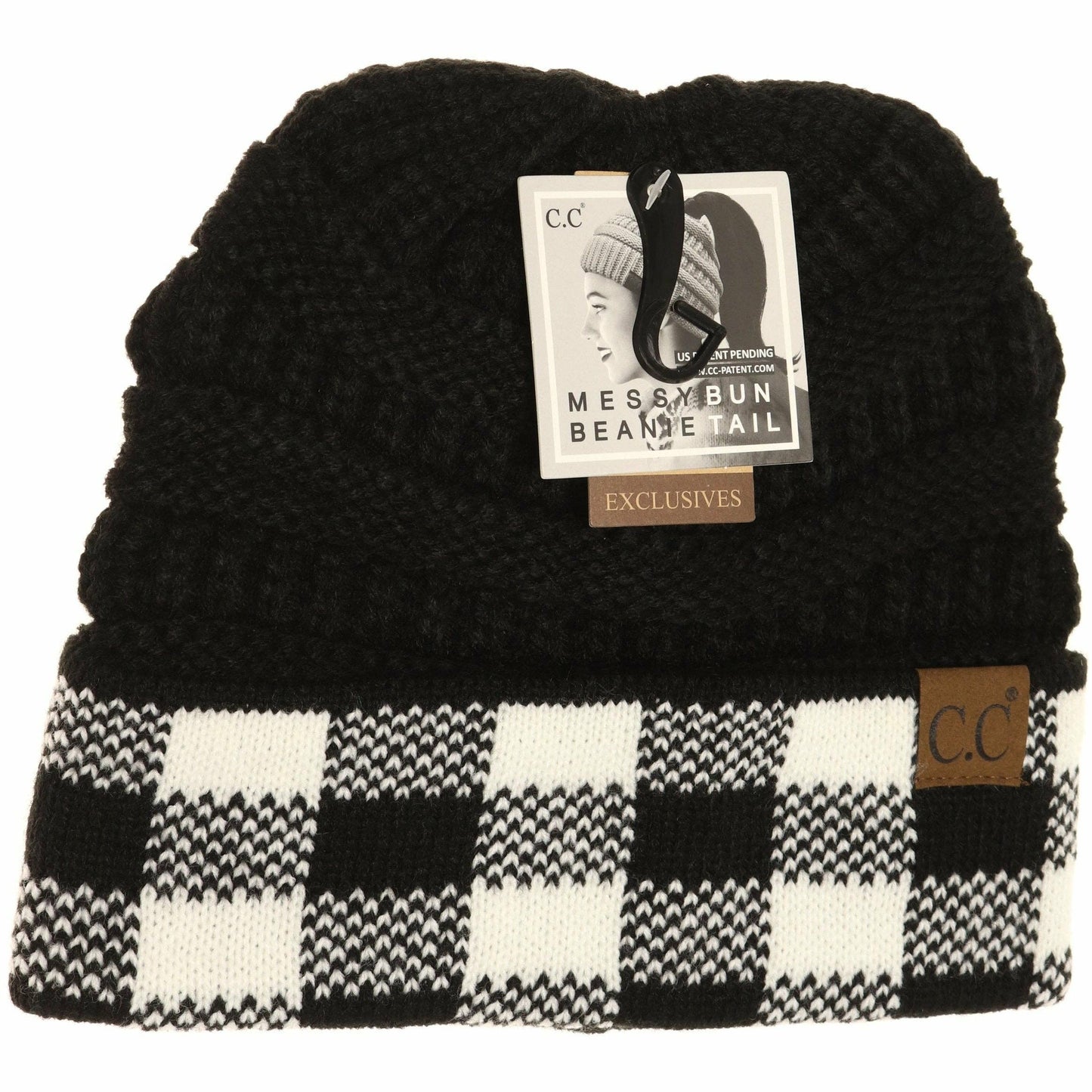 Buffalo Check CC Beanie Tail MB82