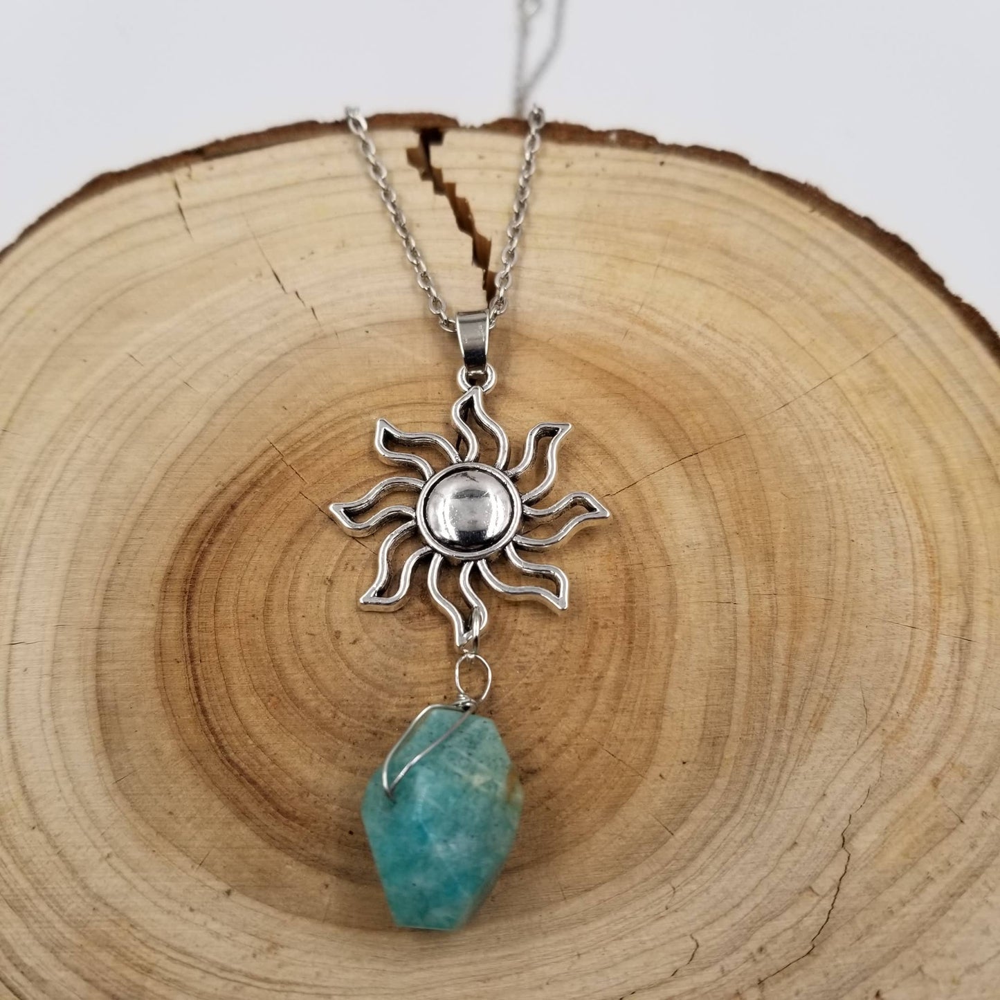 Sunshine Descending Natural Stone Necklace