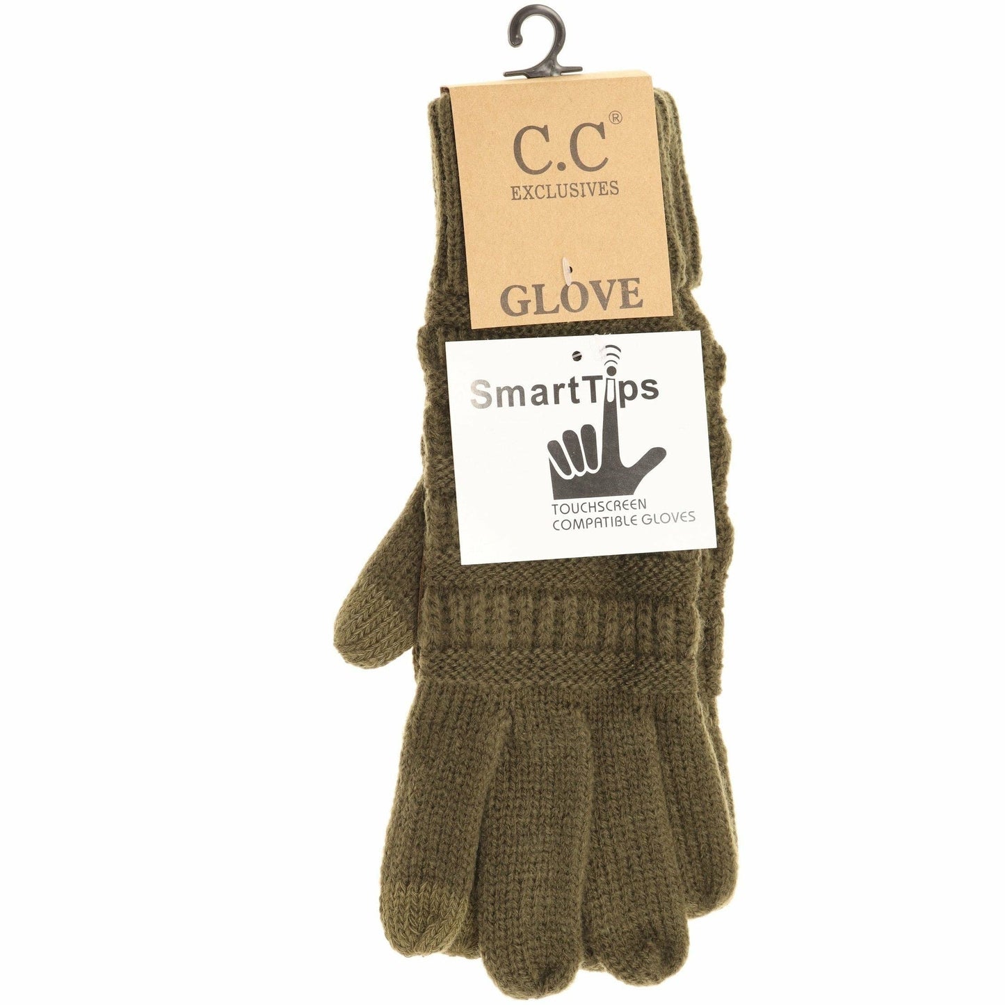 Solid Cable Knit CC Gloves G20