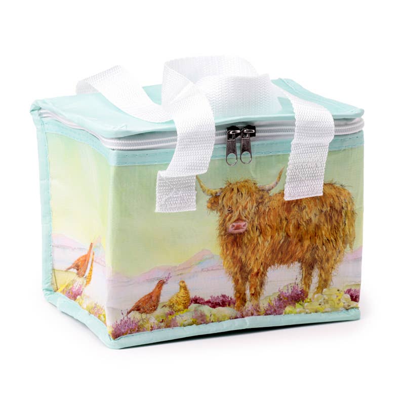 Recycled RPET Lunch Bag - Jan Pashley Highland Coo Cow