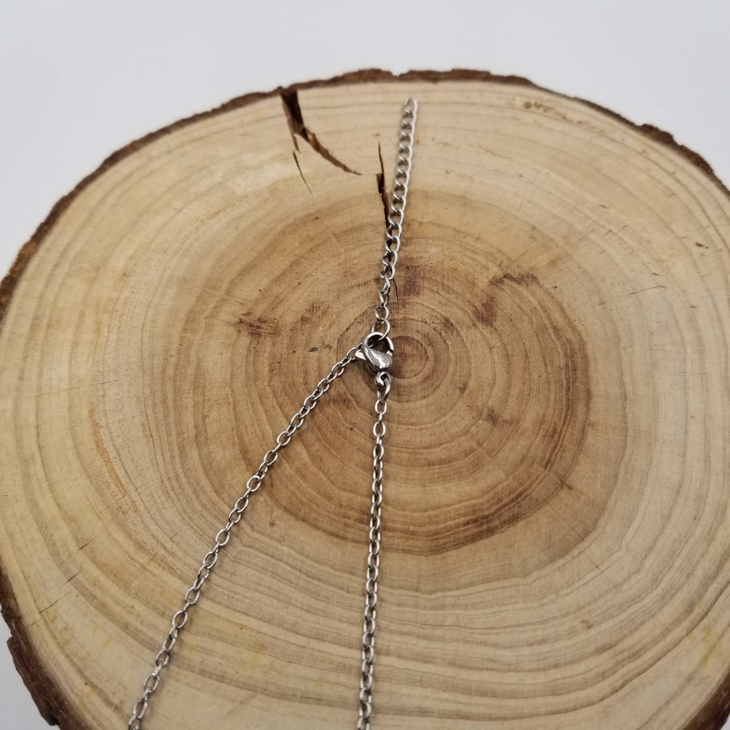 Wrapped Natural Crystal Bead Necklace With Wish Card