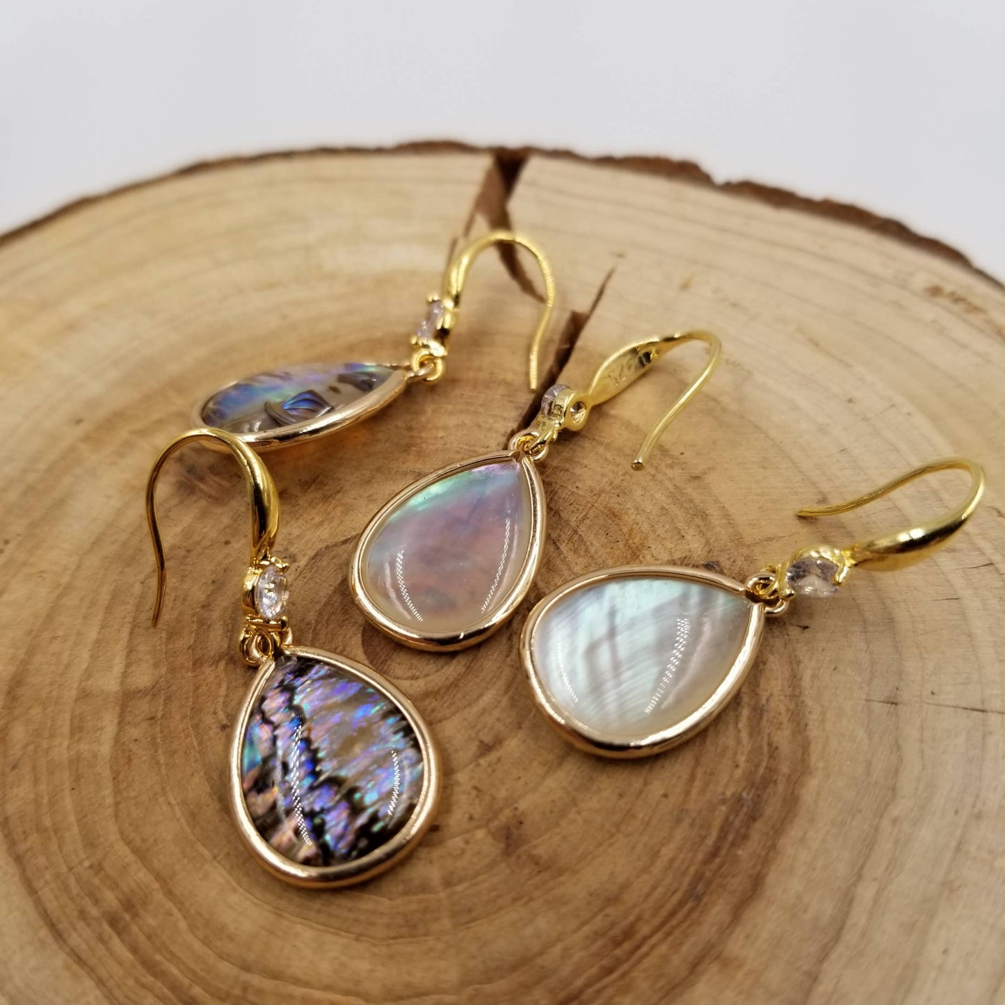Natural Shell Drop Earrings