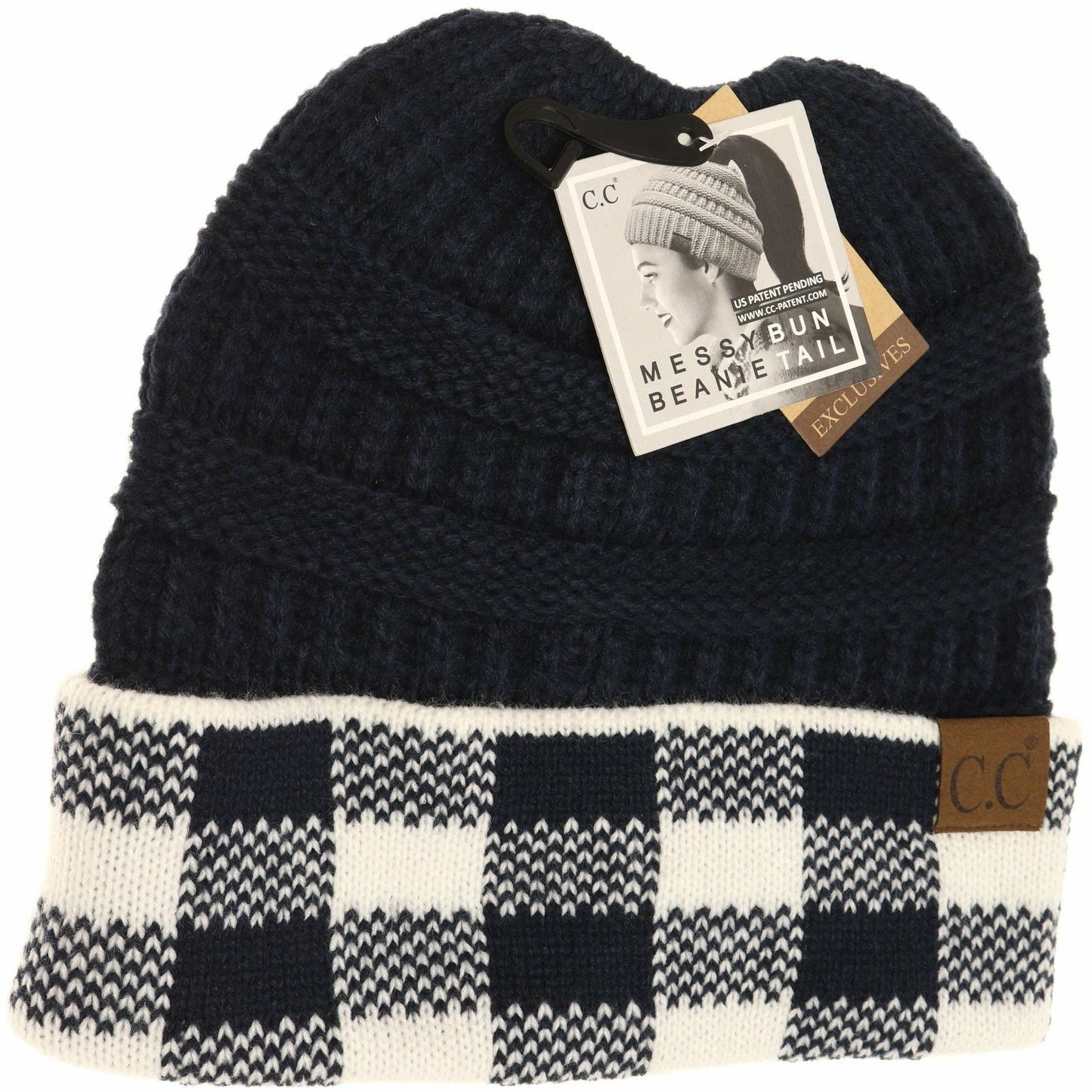 Buffalo Check CC Beanie Tail MB82