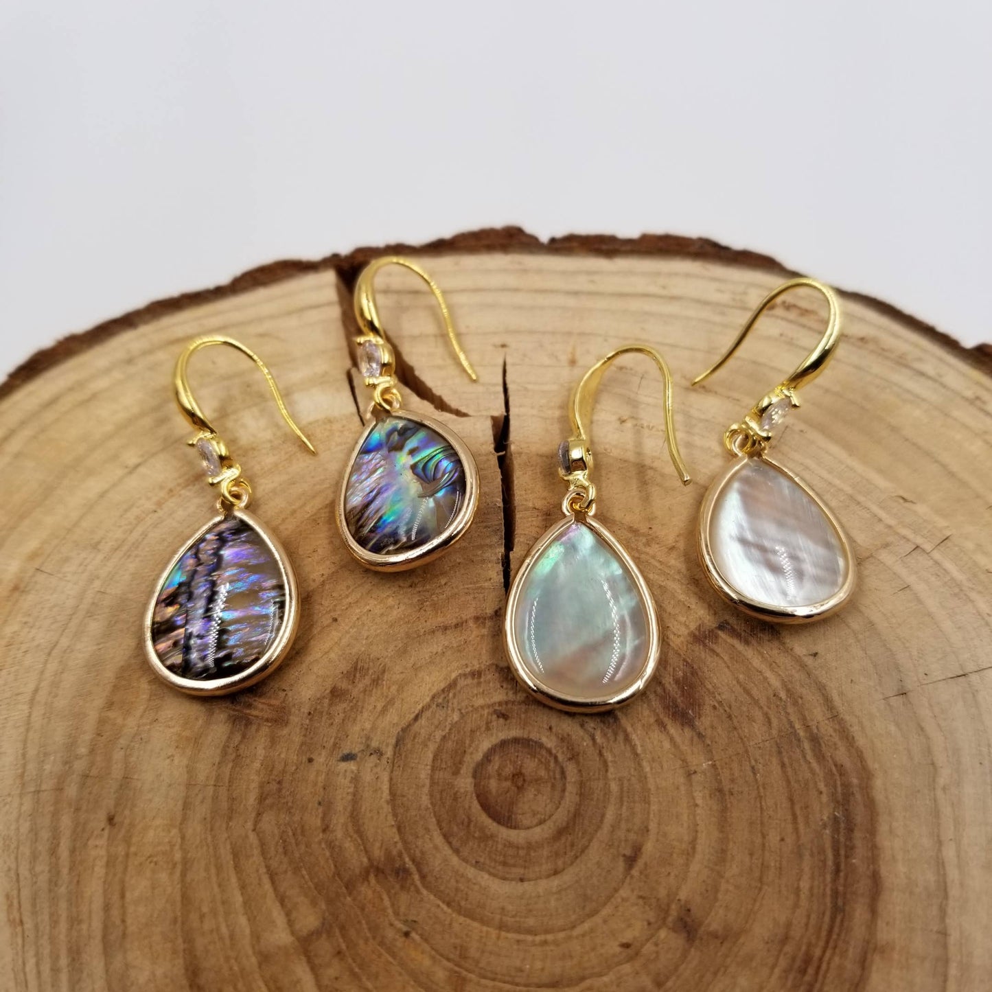 Natural Shell Drop Earrings