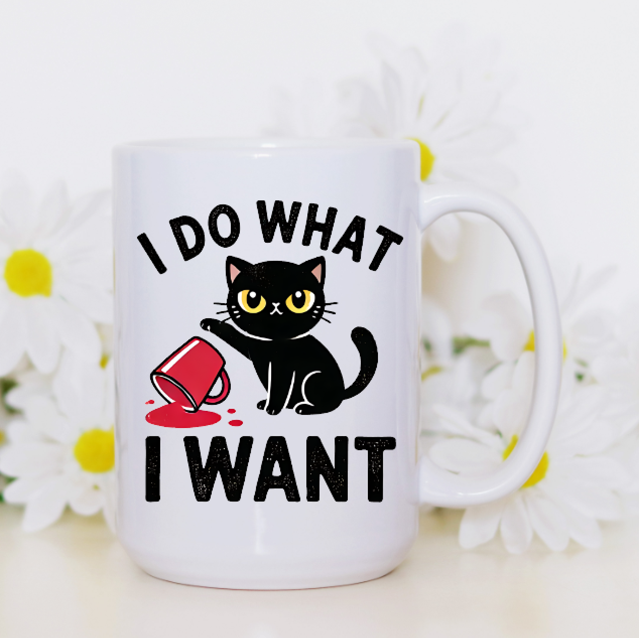 I Do What I Want Grumpy Cat 15oz Coffee Mug