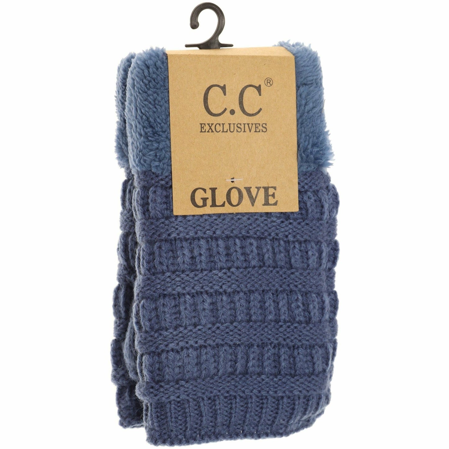 Fingerless Sherpa Lined Women's Gloves