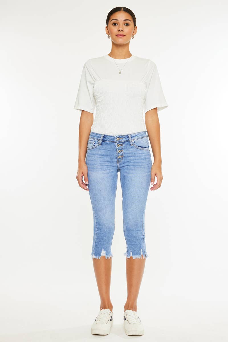 KAN CAN CAPRI CROP JEANS