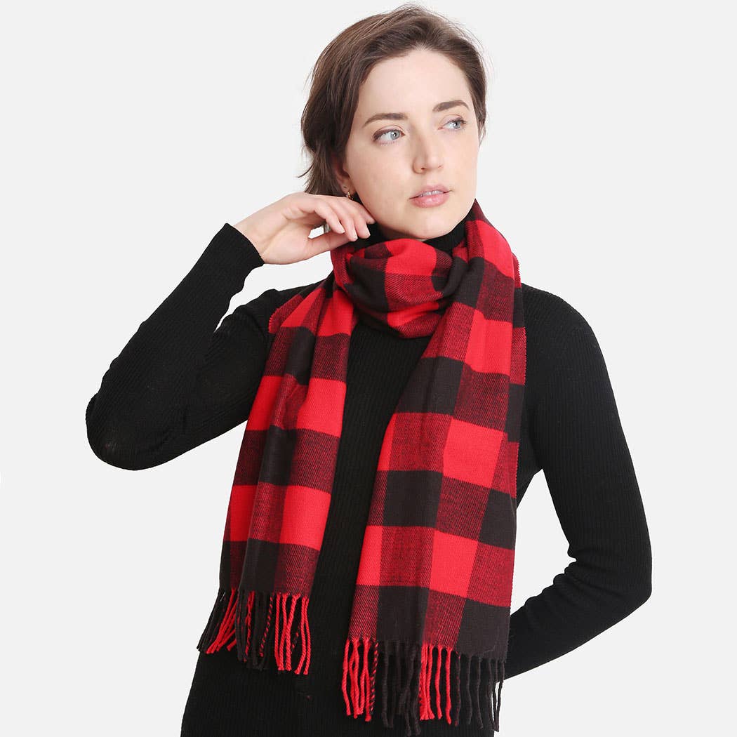Multi Patterned Cashmere Feel Oblong Scarves