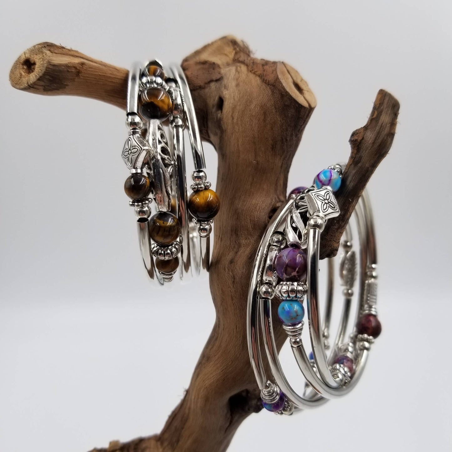 Handmade Multi-layer Chakra Natural Stone Beads Bracelet