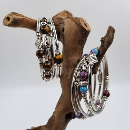 Handmade Multi-layer Chakra Natural Stone Beads Bracelet