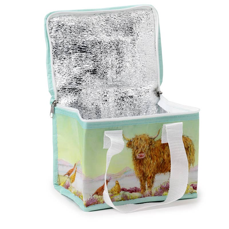Recycled RPET Lunch Bag - Jan Pashley Highland Coo Cow