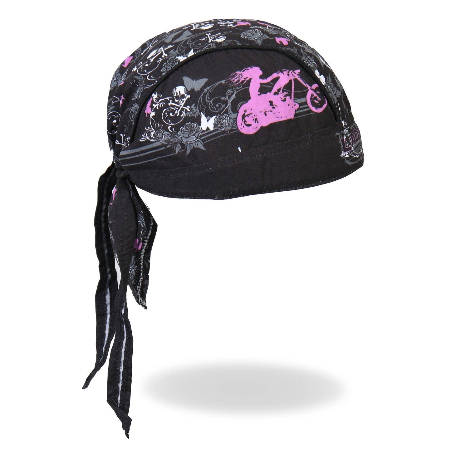 Hot Leathers Lady Rider Lightweight Headwrap Do-rag Durag Bandana