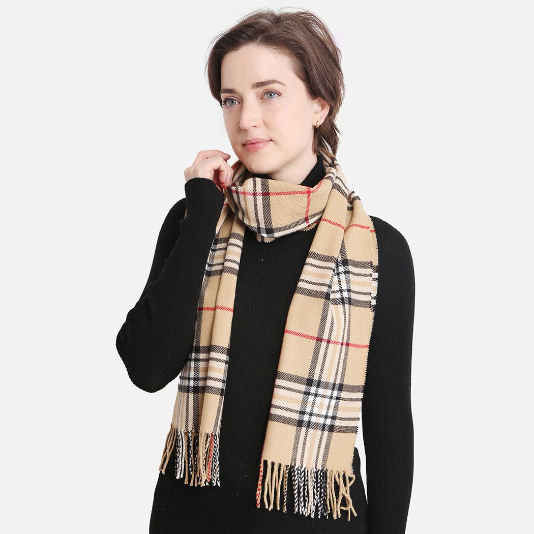 Multi Patterned Cashmere Feel Oblong Scarves