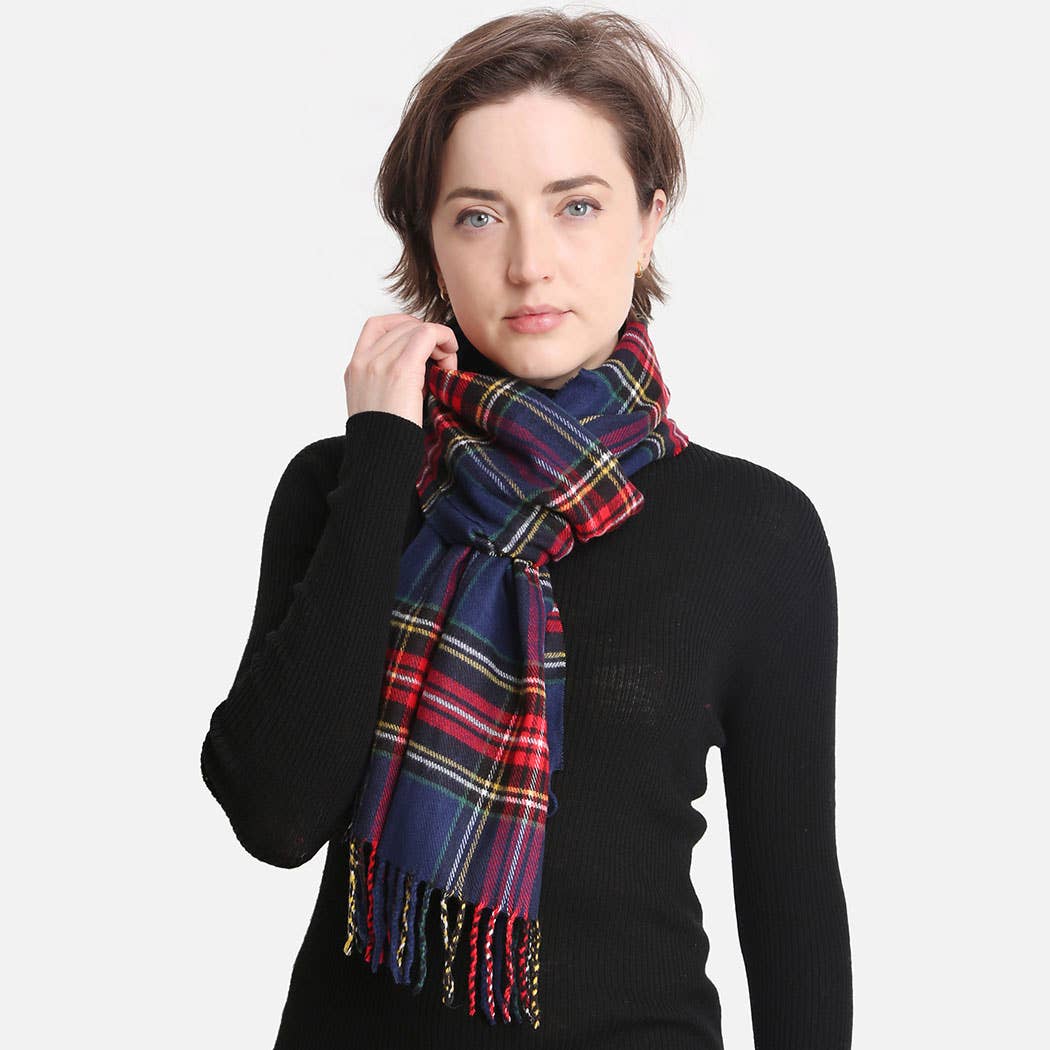 Multi Patterned Cashmere Feel Oblong Scarves