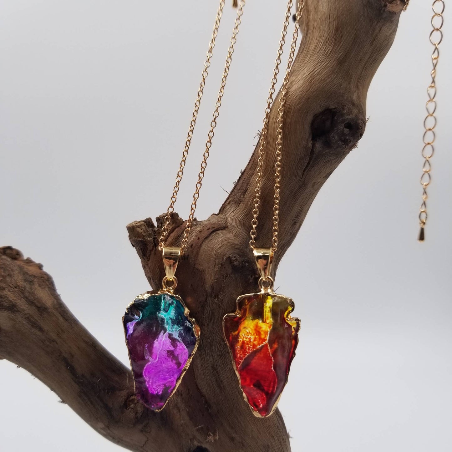 Natural Colored Crystal Necklace