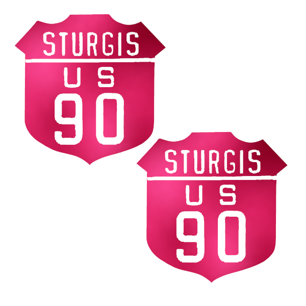 Gold Sturgis Badge Nipple Cover Pasties