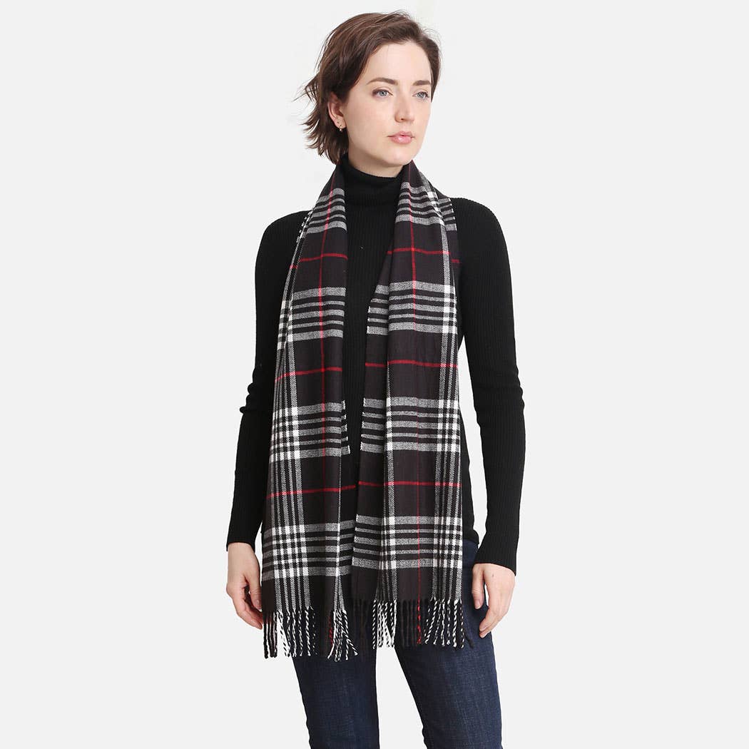 Multi Patterned Cashmere Feel Oblong Scarves