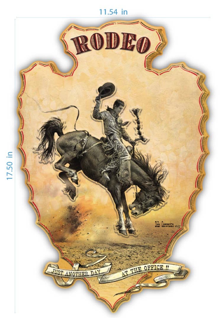 Rodeo Bucking Horse (Metal Sign)- Cheyenne Wyoming