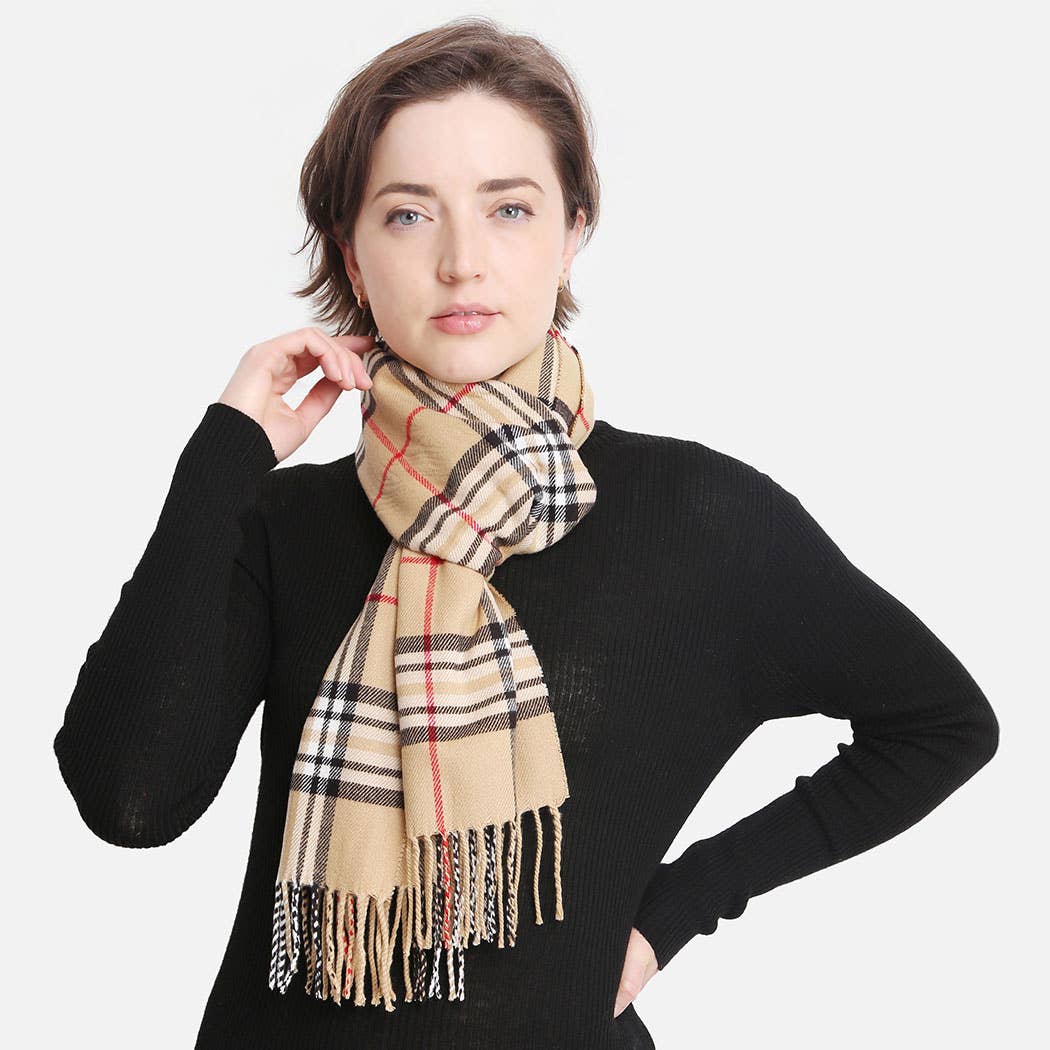 Multi Patterned Cashmere Feel Oblong Scarves