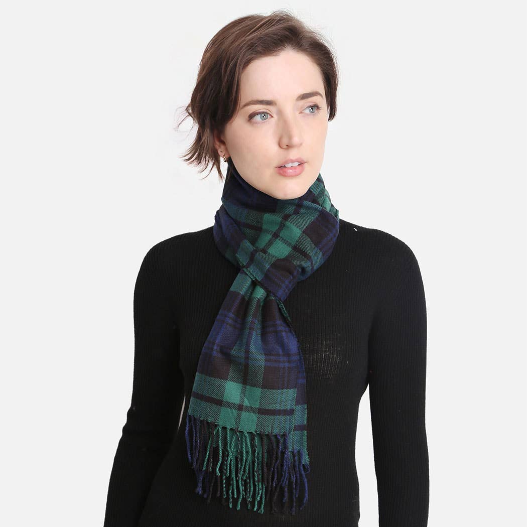 Multi Patterned Cashmere Feel Oblong Scarves