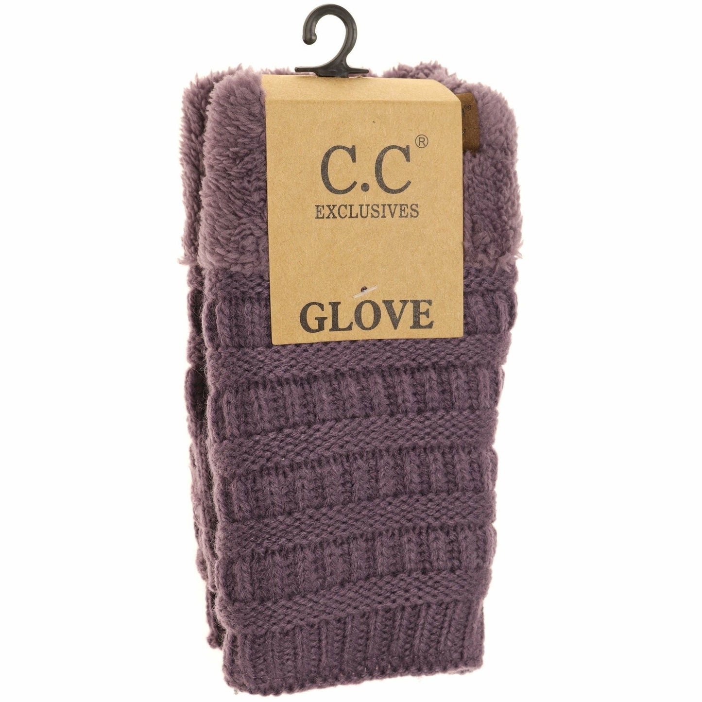 Fingerless Sherpa Lined Women's Gloves