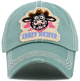 Crazy Heifer Vintage Ballcap