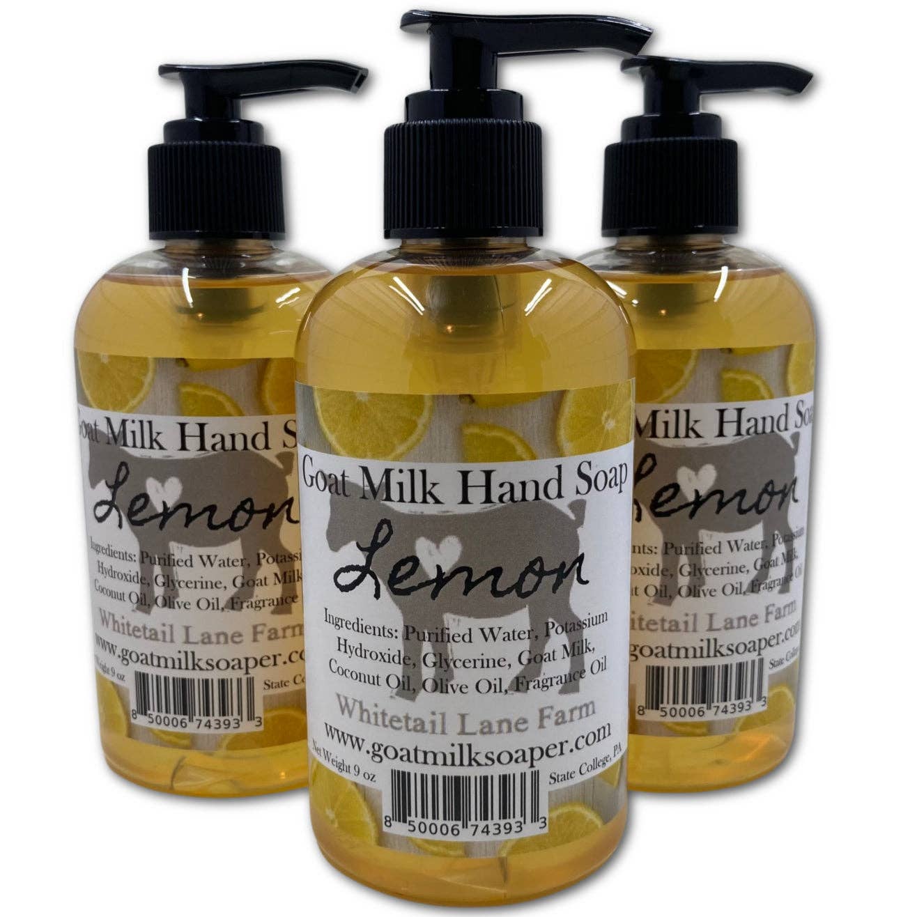 Liquid Goat Milk Hand Soap Lemon