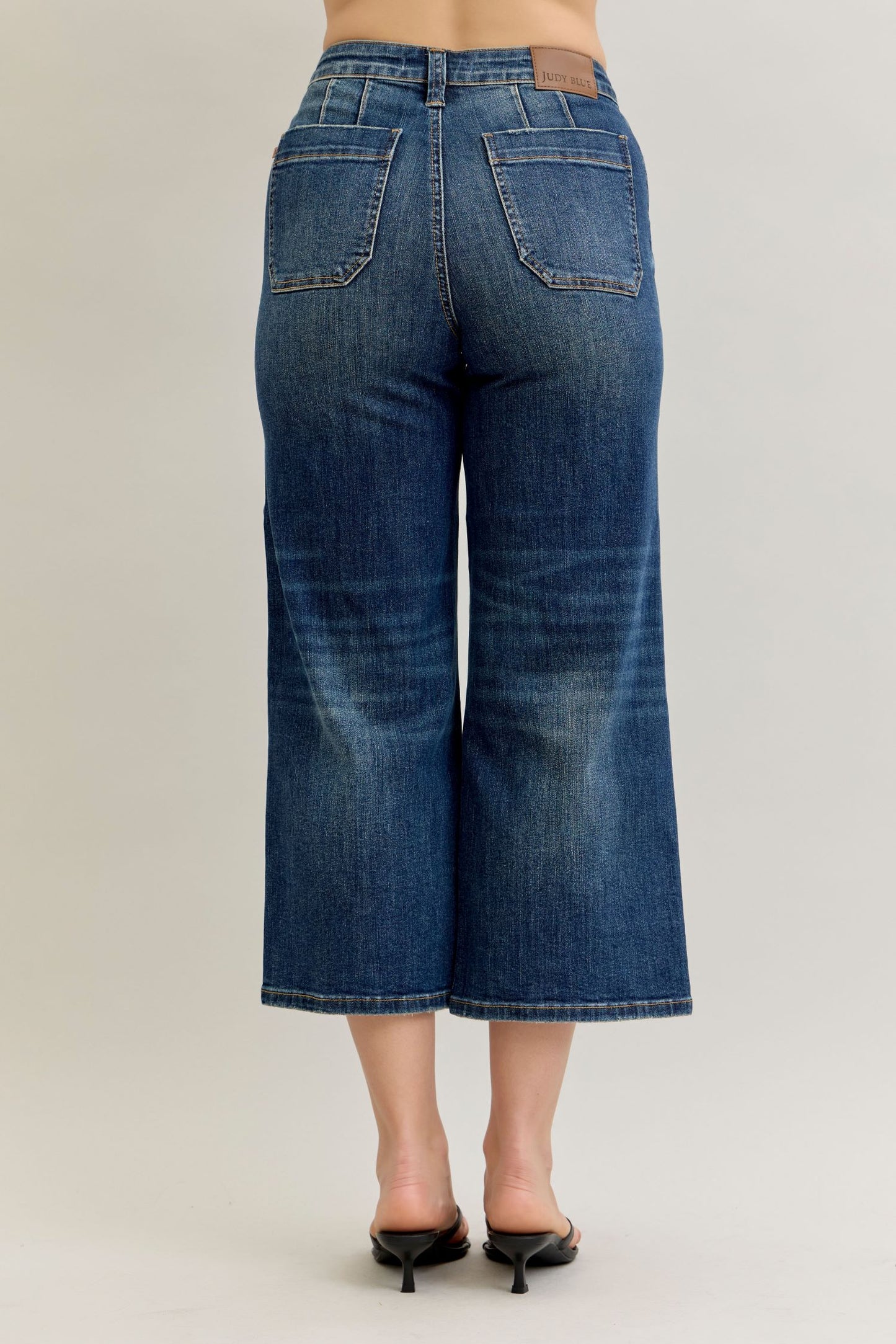 Judy Blue Wide Crop Utility & Patch Pocket