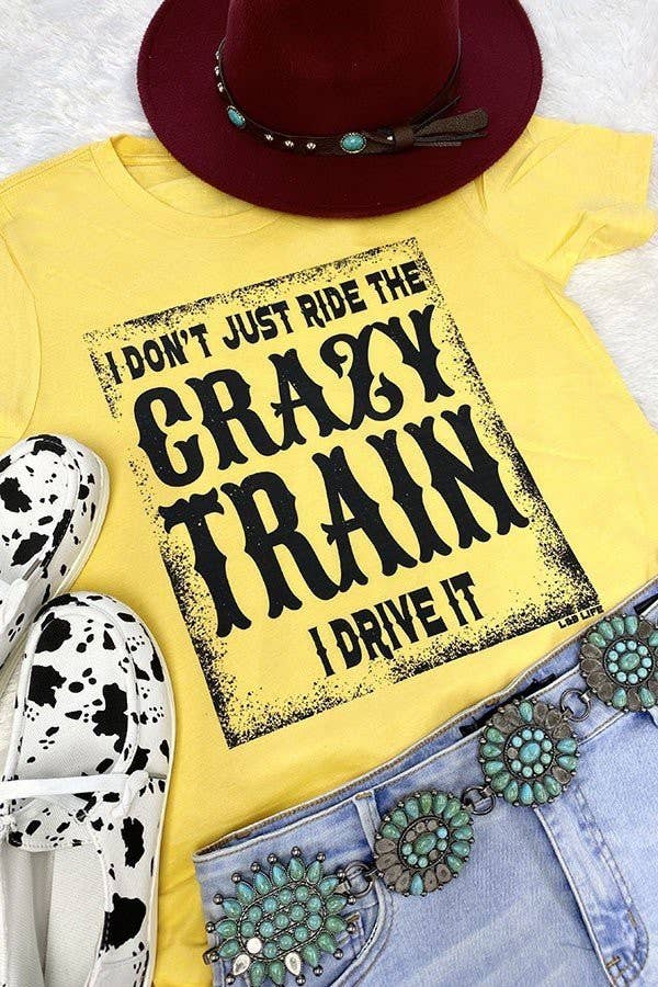 I Dont Just Ride Train, Trendy, Funny  Graphic Tshirt tee