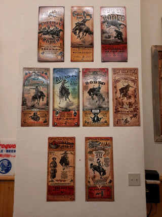Deadwood, SD: Bob Coronato (Metal Sign) rodeo poster