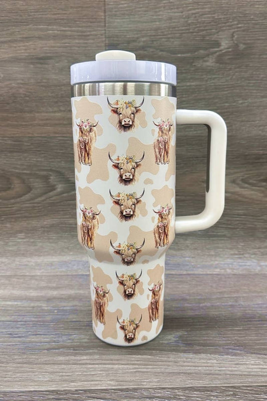 HIGHLAND COW STAINLESS STEEL TUMBLERS CUP 40oz