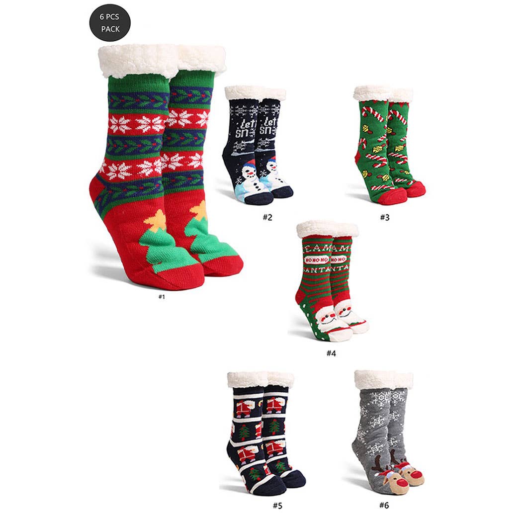 Luxury Soft X-Mas Design Mini Crew Winter Socks