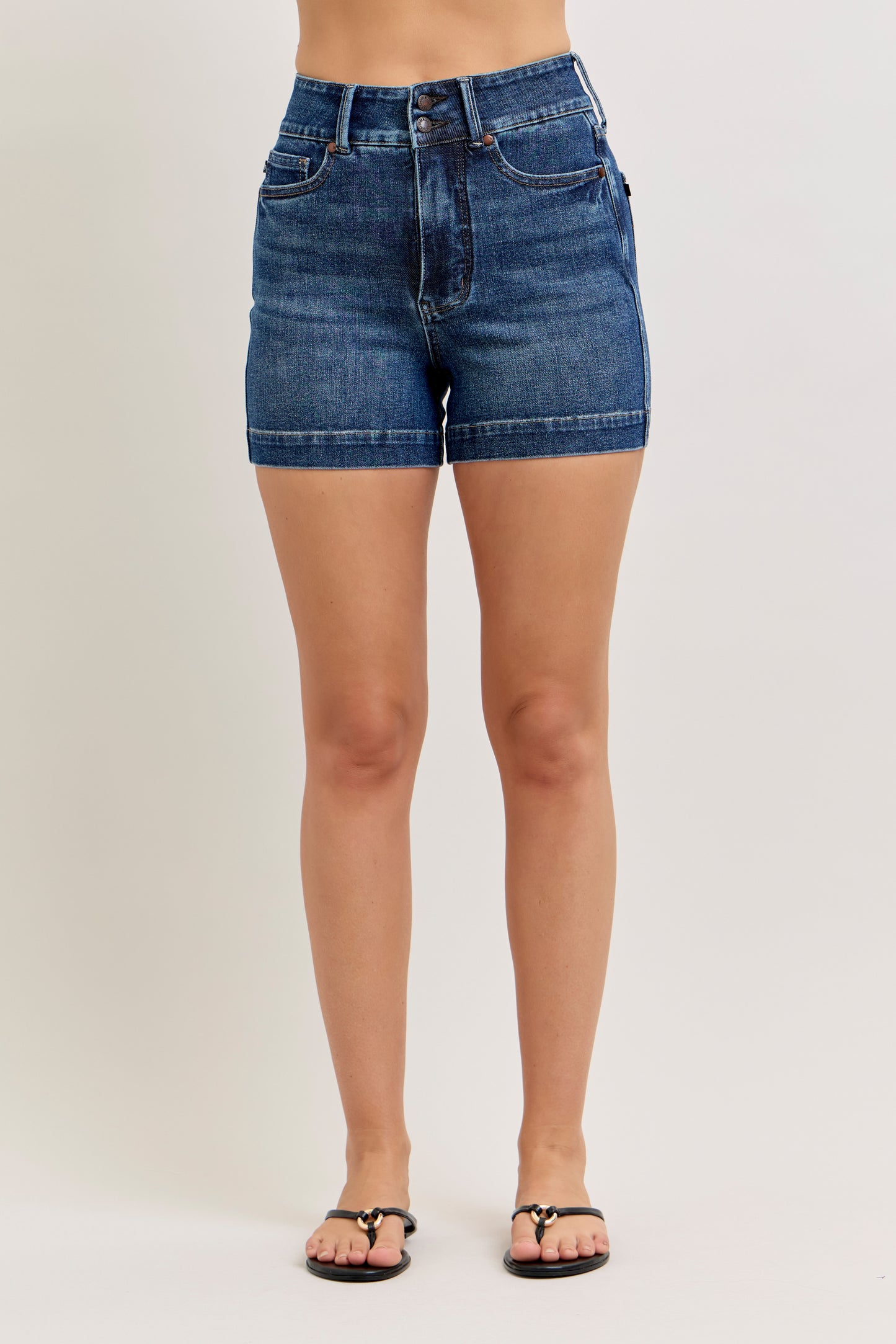 Judy Blue Slim Shorts Tummy Control