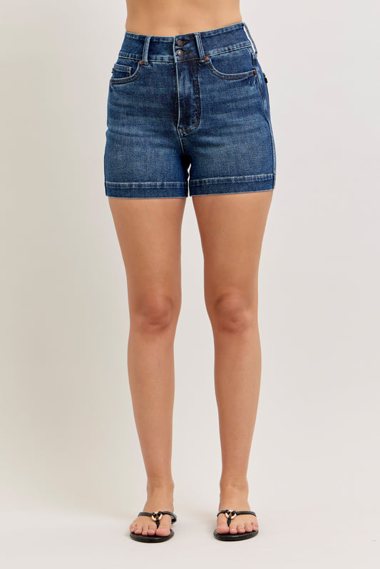 Judy Blue Slim Shorts Tummy Control