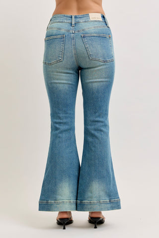 Judy Blue Jeans Denim HW Vintage Wash Flare