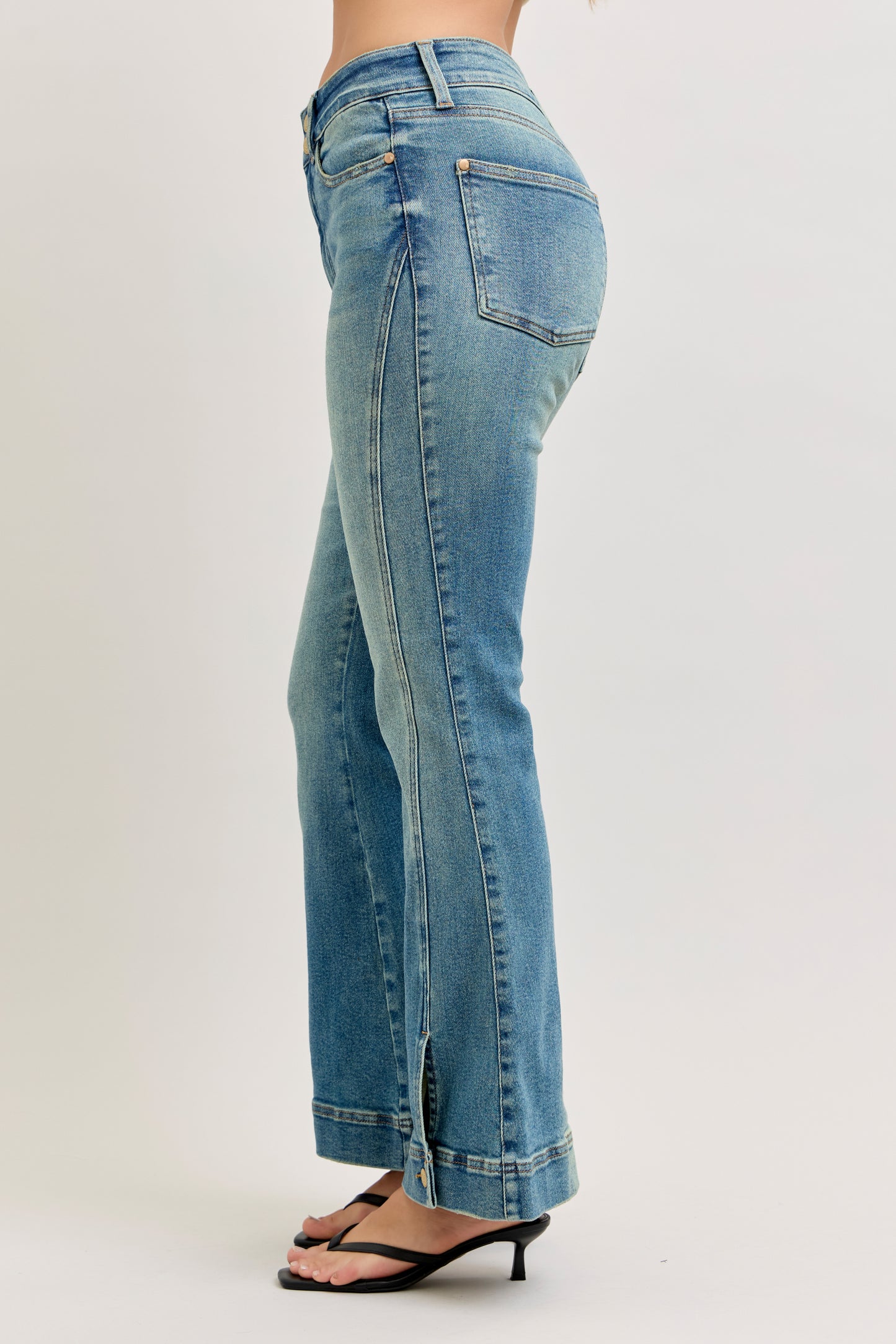 Judy Blue Jeans Denim HW Vintage Wash Flare