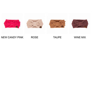 CC Crafted Pom Detail Head Wrap headband ear warmer