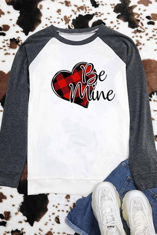 Be Mine Valentine's Day Long Sleeve Top