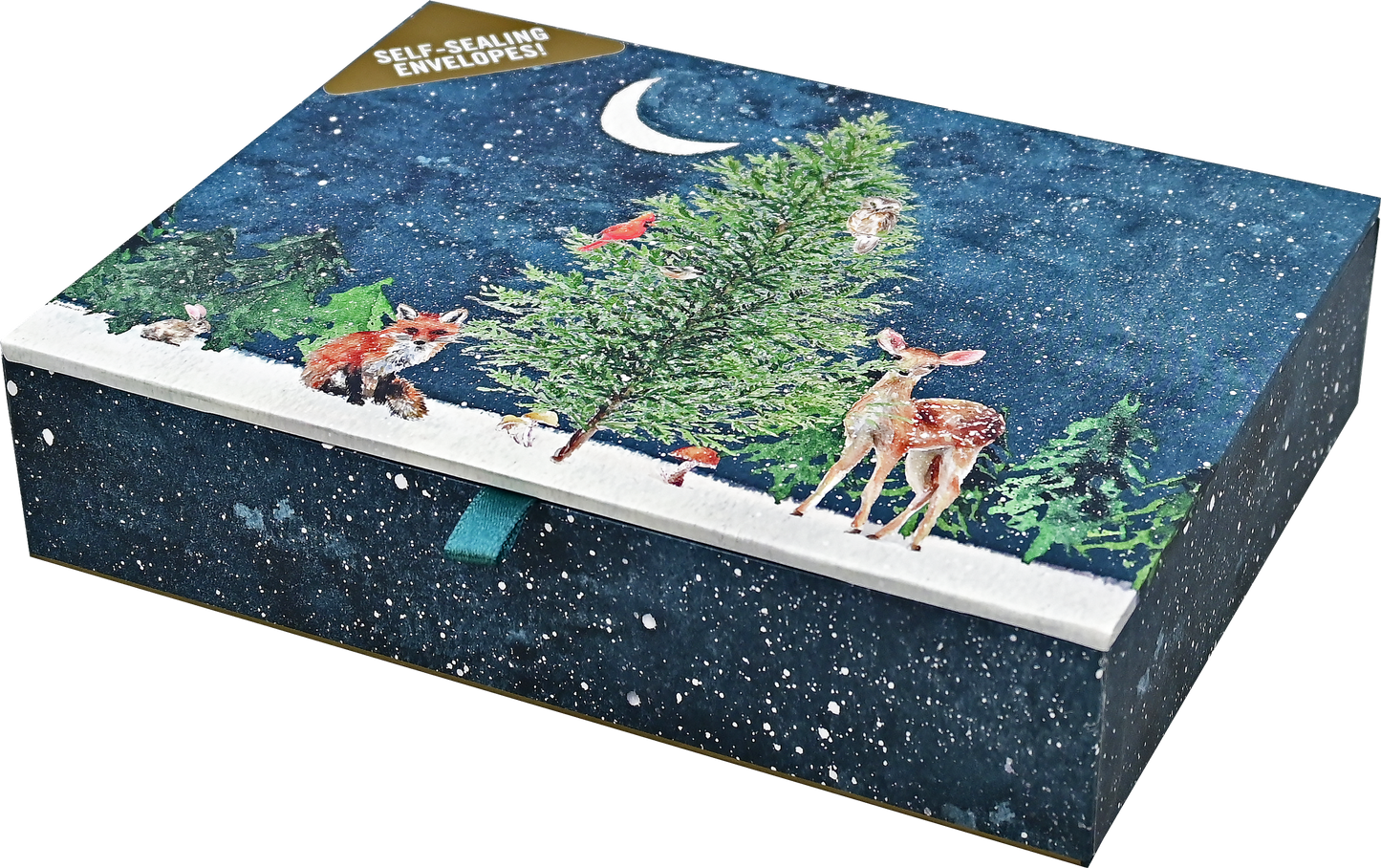 Moonlit Forest Friends Deluxe Boxed Holiday Cards