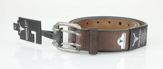Double Prong Full Grain Leather Belt ABB 008