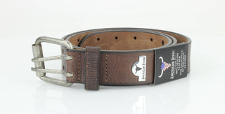 Double Prong Full Grain Leather Belt ABB 008