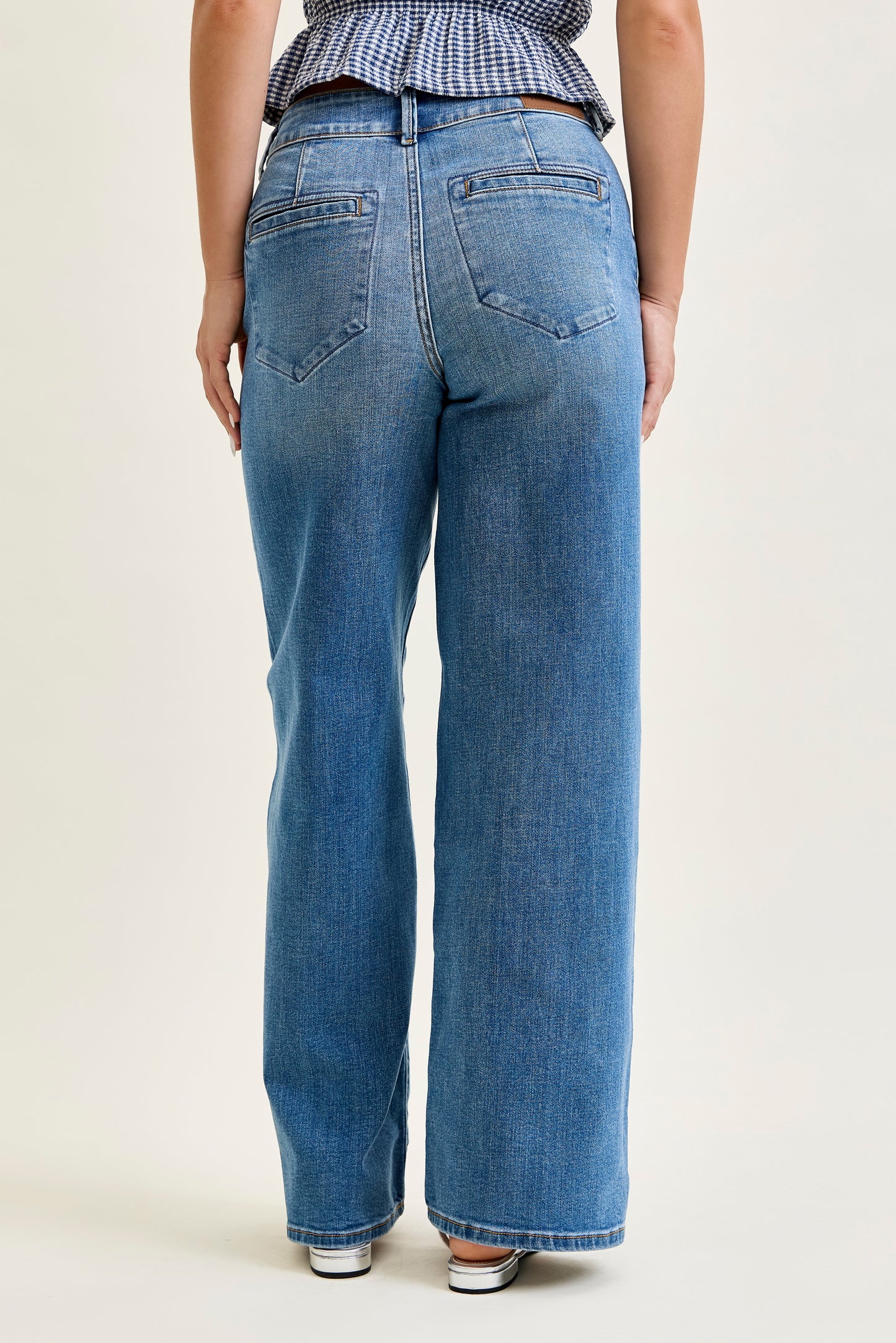Judy Blue HW Column  Trouser Styling Jeans