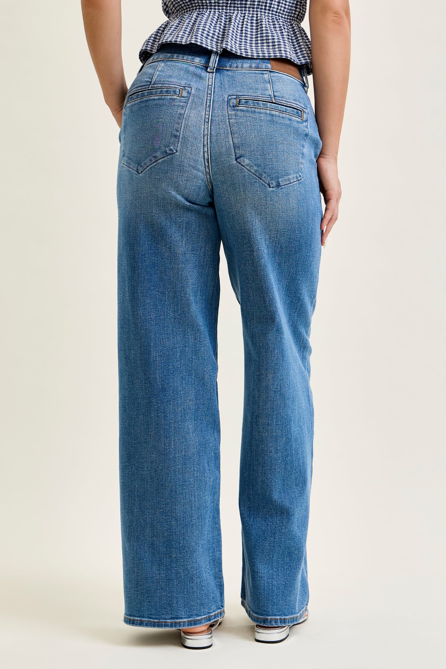 Judy Blue HW Column  Trouser Styling Jeans
