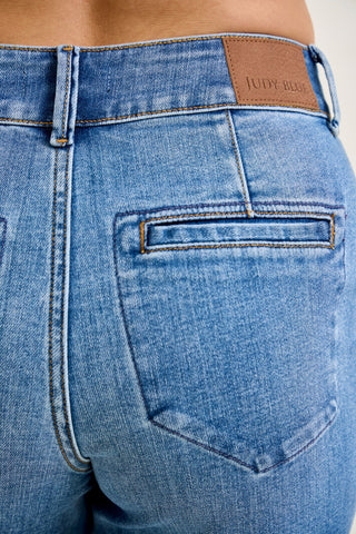 Judy Blue HW Column  Trouser Styling Jeans