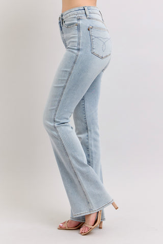Judy Blue Light Denim Tummy Control Bootcut Jeans