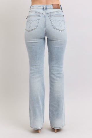 Judy Blue Light Denim Tummy Control Bootcut Jeans