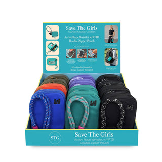 Save The Girls Active Twin Wristlet w/Double Pouch
